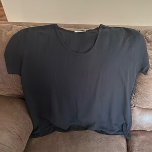 Lush Short Sleeve Chiffon Tee